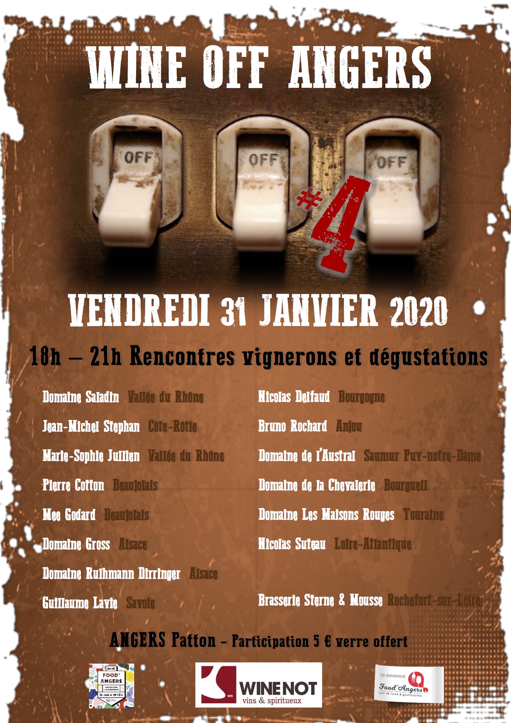 WINE OFF 4 Angers AFFICHE